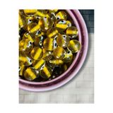 Flea Market Crocodile Eyes - Timsah Gözü Boncuk - Cam Takı Boncuğu - Dekor Boncuğu - (10 Adet) -