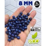 Flea Market Ekonomik Paket 1 Kilo 8mm Ahşap Boncuk - Mor - ( Ort - 3300-4000 Adet )
