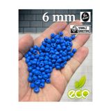 Flea Market Ekonomik Paket 500 Gram 6Mm Ahşap Boncuk - Boncuk Mavi - (Ort - 3200-3500 Adet)