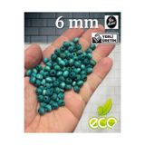 Flea Market Ekonomik Paket 500 Gram 6Mm Ahşap Boncuk - Turkuaz - (Ort - 3200-3500 Adet)