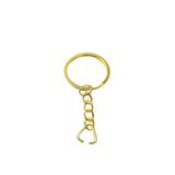 Flea Market Ezme Üçgen Uçlu Anahtarlık Halkası, Standart, 50Gold3Gen, Gold, üniseks-yetişkin