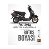 Flea Market Honda Activa Motorsiklet Mat Steel Black Metalik Çizik Giderici Rötuş Boyası 25ml, ActivaMatSteelBlack flea