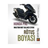 Flea Market Honda Pcx Nha76M Mat Galaksi Siyah Profesyonel Çizik Giderici Rötüş Boyası 25Ml, NHA76M-İBTff2