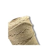Flea Market Jüt Halat Dekor İpi 4 mm 50 Metre Doğal Hasır İp Kendir İp, 123123