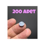 Flea Market Magnet & Maket & Hobi Işleri Için Mıknatıs - (10Mm X 3Mm - 1Cm Çap 3Mm Kalınlık) 10Mmmknts Siyah 200