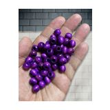 Flea Market Özel Renk özel imalat LİLA Ahşap Boncuk - ( 10 mm , 100 Adet ) BNCK-838