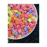 Flea Market Pastel 7mm Küçük Çiçek,papatya Figür Karışık Pastel Renk Boncuk,takı Yapım Boncuğu (25GR, ~120 ADET)