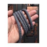 Flea Market Premium Kalite Renkli Tress Örgü Jüt Halat - (8Mm, 10 Metre) Tresshalat Antrasit