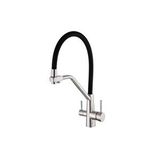 Fleko Arıtmalı Spiralli Inox Siyah Eviye Bataryası Ks16s3