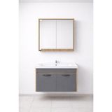 Fleko Banyo Dolabı - Siyah - Antrasit