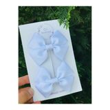 Fleur De Luna Kız Çocuk Beyaz Ikili Fiyonk Pens Toka Seti