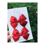 Fleur De Luna Kız Çocuk Bordo Ikili Fiyonk Pens Toka Seti