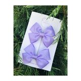 Fleur De Luna Kız Çocuk Lila Ikili Fiyonk Pens Toka Seti