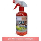 Flex Çok Amaçlı Cam ve Yüzey Temizleyici Sprey 500 ml | Kar Çiçeği Parfüm | Hızlı Kurur | İz Bırakmaz x 500ml - Kırmızı
