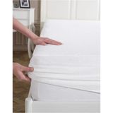 Flex Cotton Pamuklu Fitted Ful Kenar Yatak Koruyucu Alez - Beyaz - 160 x 200 cm