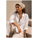 FLEX FASHION Kadın File Örgü Bandana Yazlık Delikli Triko Saç Bandanası Plaj Uyumlu (beyaz)