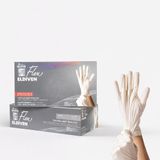 Flex Hi-Tech TPE Tek Kullanımlık Eldiven 100’lü – Lateks İçermez, Pudrasız, Gıdaya Uygun, Elastik ve Dayanıklı (4, Beyaz, L/XL)