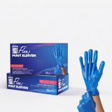 Flex Hi-Tech TPE Tek Kullanımlık Eldiven 100’lü – Lateks İçermez, Pudrasız, Gıdaya Uygun, Elastik ve Dayanıklı (6, Mavi, S)
