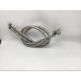 Flex Hortum 3/8" Erkek 1/2" Dişi 60Cm 3/8-1/2 M/F Paslanmaz Çelik Örgülü 2 Adet Sıcak Soğuk Renkli