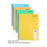 Flex Pastel Defter A4 72 Yaprak Çizgili 1 Adet