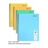 Flex Pastel Defter A4 80 Yaprak Çizgili 1 Adet