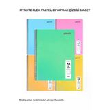 Flex Pastel Defter A4 80 Yaprak Çizgili 5 Adet