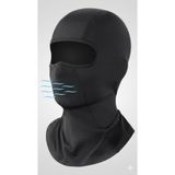 Flex Premium Sade Reflektörlü Siyah Kar Maskesi Model 219 Balaklava Balaclava Motorsiklet Scooter Bisiklet Spor