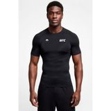Flex Premium UFC Siyah Kısa Kol Compression Erkek T-Shirt Spor Gym Fitness Boks Kickboks MDL7