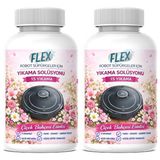 Flex Robot Süpürge Yüzey Temizleme Solüsyonu 500 ml X2 Adet | Moplu Robotlar ile Uyumlu | Düşük Köpük | Iz Yapmaz - Çiçek Bahçesi Parfüm -