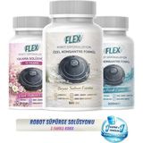 Flex Robot Süpürge Yüzey Temizleme Solüsyonu 500 ml X3 Ad. Karma Koku Avantaj Paketi | Moplu Robotlar ile Uyumlu | Düşük Köpük | - 3 Adet