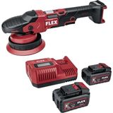 Flex Xce 8 150 18.0-Ec Pozitif Sürüş Akülü Random Orbital Polisaj Makinesi Seti(Şarjlı Dual Action)