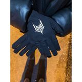 Flex Yosun Gotik Reflektörlü Siyah Kumaş Eldiven1-Fosfor-Esnek-Kış-Drill-Kar-Motor-Bisiklet - L - XL - 01-Siyah - LOYAL