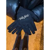 Flex Yosun Gotik Reflektörlü Siyah Kumaş Eldiven1-Fosfor-Esnek-Kış-Drill-Kar-Motor-Bisiklet - L - XL - 01-Siyah - SAVAGE