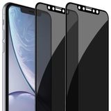 FlexGear iPhone 11/ iPhone XR için Gizlilik Ekran Koruyucu [Tam Kaplama] Temperli Cam (2'li Paket)