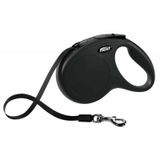 Flexi 3 m Siyah [XS] New Classic Otomatik İp Köpek Gezdirme Kayışı