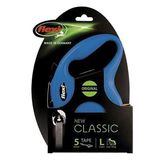 Flexi 5 m L Mavi New Classic Otomatik Şerit Köpek Gezdirme Kayışı