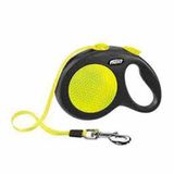 Flexi 5 m S Sarı New Neon Otomatik Şerit Köpek Gezdirme Kayışı