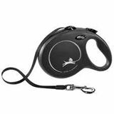 Flexi 8 m Siyah L New Classic Otomatik Şerit Köpek Gezdirme Kayışı
