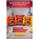 Flexi Akıllı Çift Taraflı Ayıcık Ovma Süngeri – Sıcak Suda Yumuşak / Soğuk Suda Sert