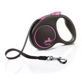 Flexi Black Design 5 mt Pembe Small Otomatik Şerit Köpek Gezdirme Kayışı