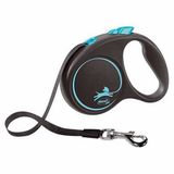 Flexi Black Design Otomatik Serit Kopek Gezdirme Tasmasi Medum 5 Mt Mavi