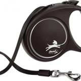 Flexi Black Design Siyah 5 m M Şerit Otomatik Köpek Gezdirme Tasması