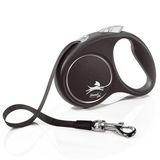Flexi Black Design Siyah 5 mt Small Şerit Otomatik Köpek Gezdirme Tasması