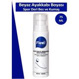 Flexi Care Flexicare Beyaz Spor Deri Bez ve Kumaş Ayakkabı Boyası 75 ml Beyaz Renkli Bakım Ürünü