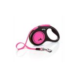 Flexi Geri Çekilebilir Tasma Neon Bant Pembe 5 Mt