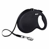 Flexi Kırmızı Small siyah 5 mt New Classic İp Otomatik Köpek Gezdirme Tasması