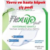 Flexi Life Kaydırmaaz Bantlı Köpek Çiş Pedi 60X90 30 Lu - Beyaz