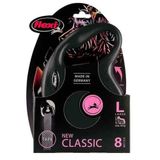 Flexi New Classic 8 mt Siyah L Otomatik Şerit Köpek Gezdirme Tasması