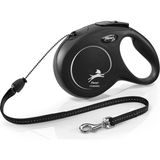 Flexi New Classıc M Boy Ip Tasma Medium 5 Metre Otomatik Ipli Köpek Uzatma Max 20KG - Siyah