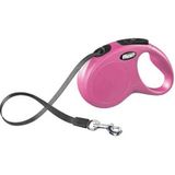 Flexi New Classic Pembe XS 3 mt Şerit Otomatik Köpek Gezdirme Tasması